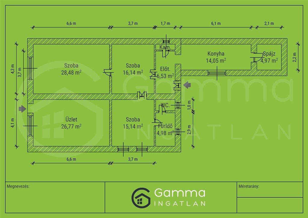 utcafrontos üzlethelyiséggel rendelkező csládi ház eladó!-1426020