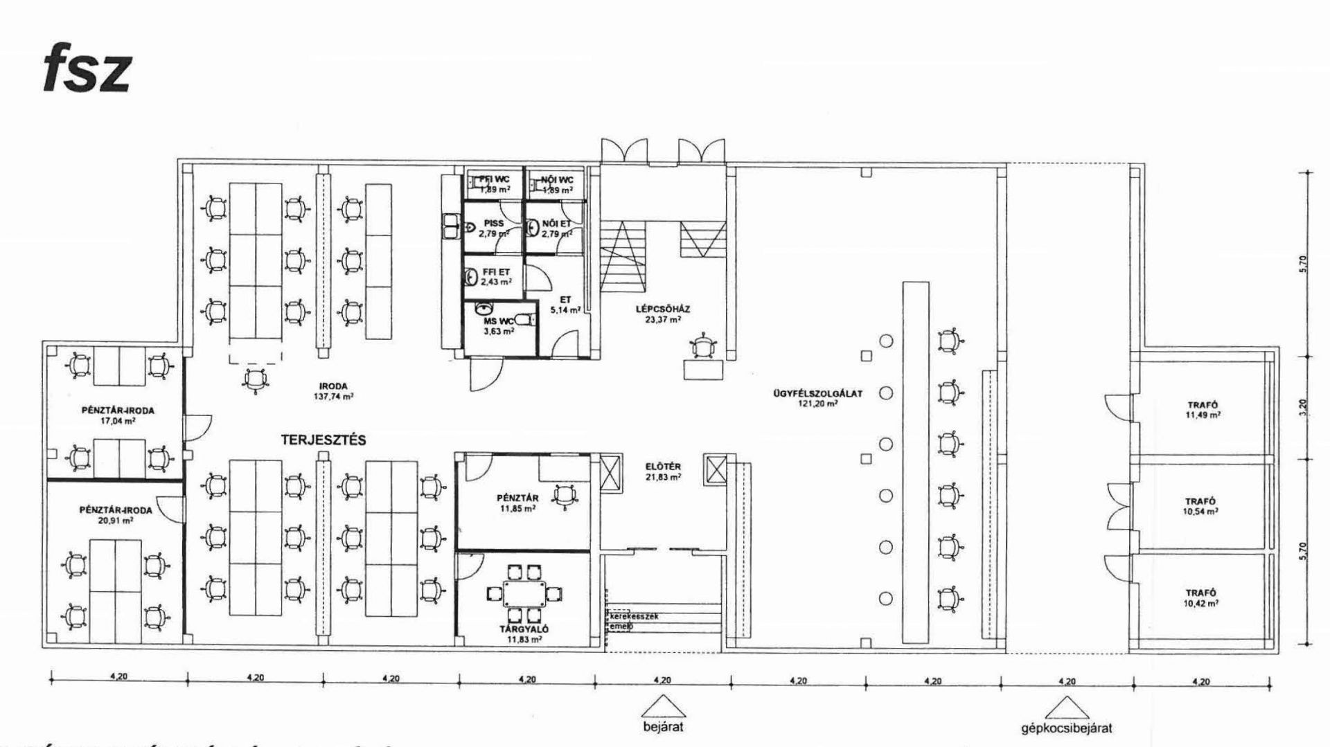 Eladó 2591 m2 iroda irodaházban