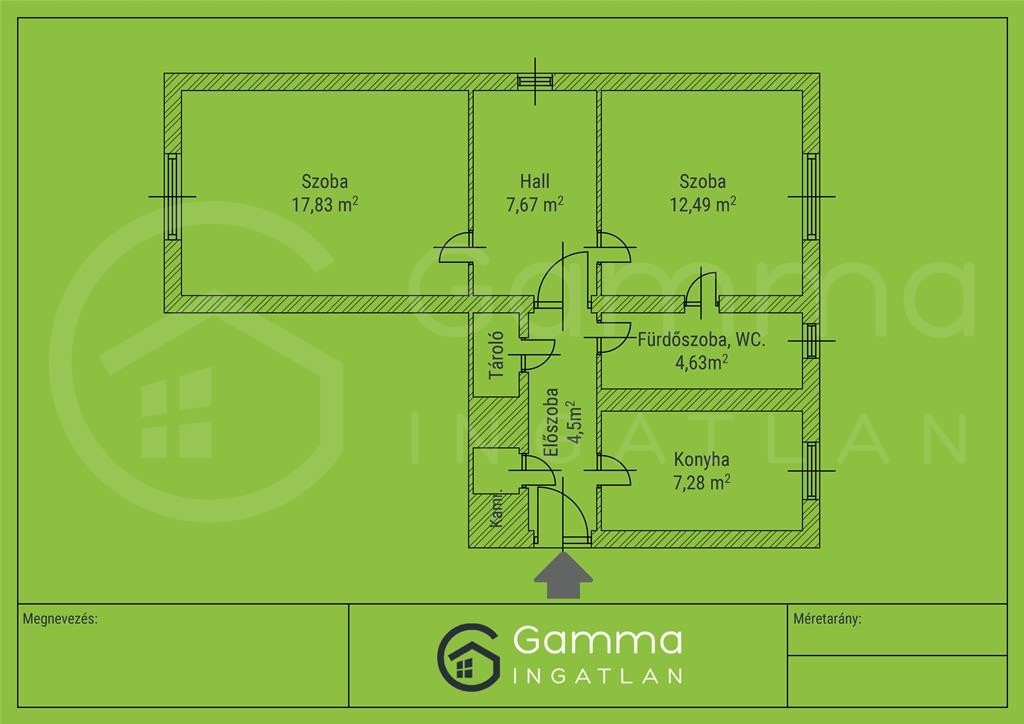 56 m2-es